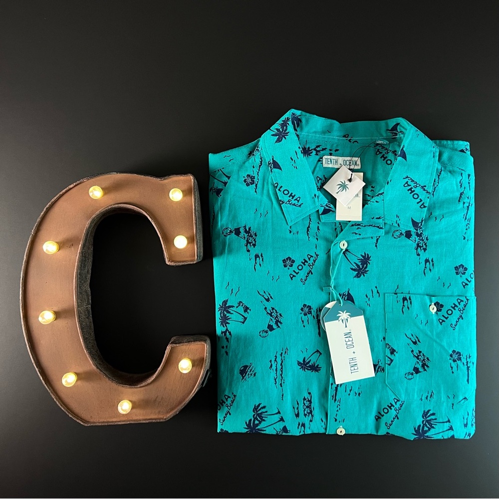 Tenth + Ocean Hawaiian shirt